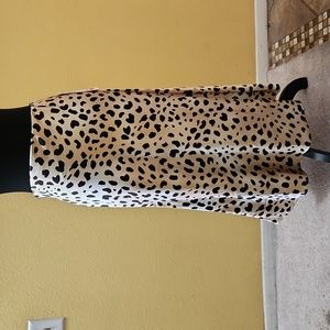 Leopard print skirt size M